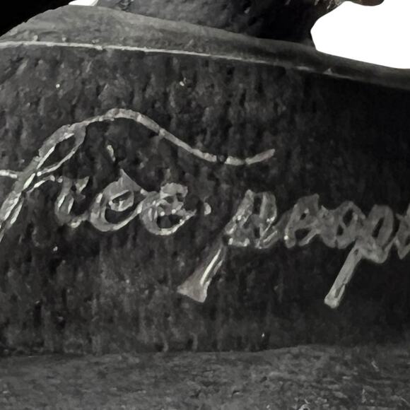 Free People Women’s Effie Grey Block Heel Sandal Size 36 US 6 - Picture 11 of 13